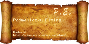 Podmaniczky Elmira névjegykártya